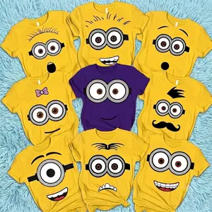 [FREESHIP] Unisex Minion Shirt, Funny Minion T Shirt, Cute Minions Shirt, Y2K Streetwear T-Shirt, Unisex Crew Neck, Vintage Hip-Hop Sports Graphic, Casual Cotton Fit, Soft Comfortable Short Sleeve, Teen & Adult