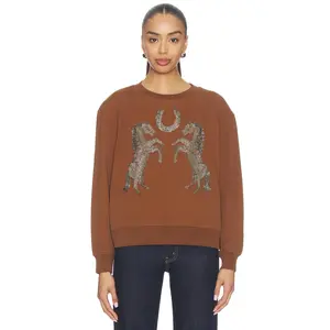 ALLSAINTS Luck Pippa Sweater in Cognac Brown