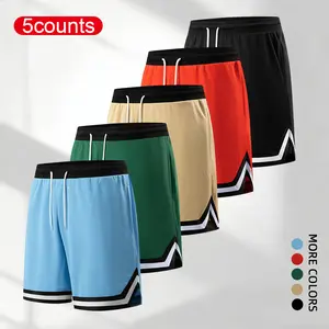 Men’s Casual Sports Shorts with Pockets, Breathable Polyester Fabric, Elastic Waistband, Available in Multiple Colors — Basketball Athletic Wear for Running, Training, and Fitness #SummerVibes#SummerVibes