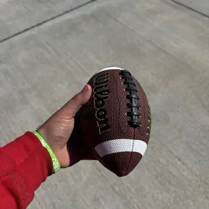 Wilson NCM American Football Training Ball | Durable PU Performance, Brown | Sizes 3/6/9 for Youth & Beginner Games & Practice