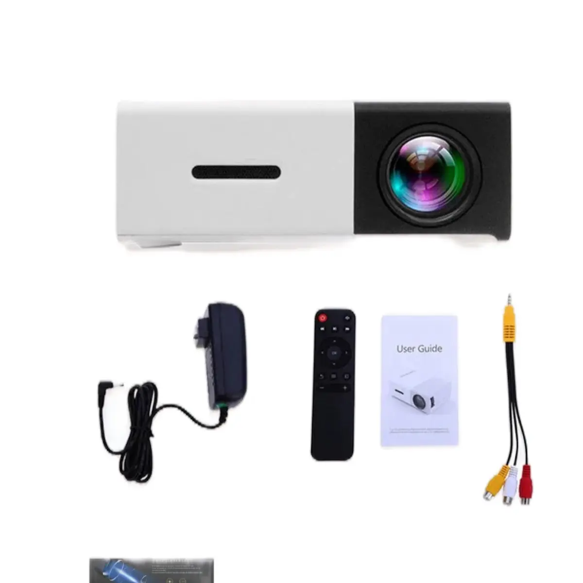 "Mini Projector – 1080P Full HD Support, Portable LED Projector, 4K Video Playback, Multiple Connectivity Options "
