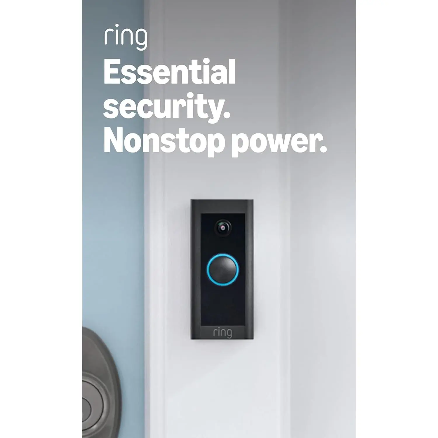 Video Doorbell Wired, Home or business security, Two-Way Talk, advanced motion detection, HD camera and real-time alerts to monitor your front door (wiring required)