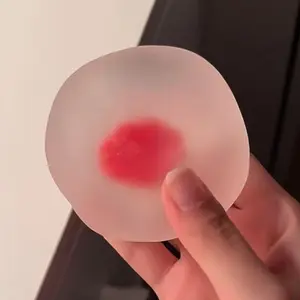 Pink Sakura Coconut Oil Handmade Squeeze Squishy Fidget Toy, Soft Stretchy Coconut Oil Stress Ball for Stress Relief, Women's Home & Gym Fitness Exercise Equipment, Squishies, Fidgets