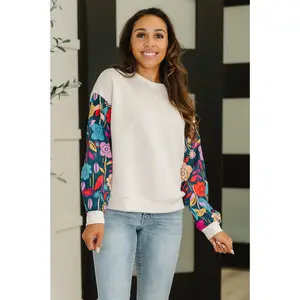 Sing a Melody Floral Sleeve Top