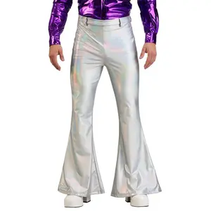 Holographic Disco Pants for Men