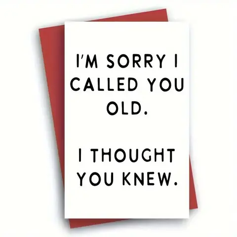 Letter Pattern Birthday, 1 Count Funny Happy Birthday Card with Envelope for Party, Festive & Party Supplies