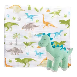 Stephen Joseph Muslin Blanket and Stuffed Animal