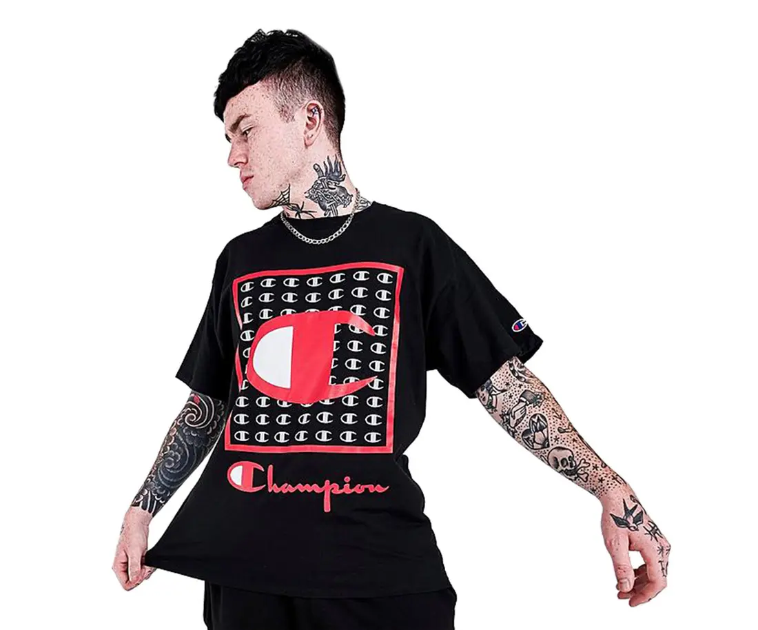 Champion Graphic Tab Mens Active Shirts & Tees