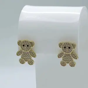 Rodriguezjewelry # 3614 Bear Earring
