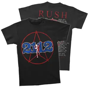 Rush 2112 Tour 1976 TShirt 100% Cotton 45799 1611