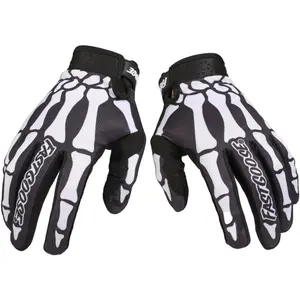 Skeleton Cool Motorcycle Bicycle Full Finger Off-Road Racing Gloves Outdoor Sports for Men Women & Mountaineering