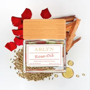 Rose Oil, Arlyn, Unisex Perfume, Eau de Parfum, Rose-Oud-Cumin, Long-Lasting, Vegan, Cruelty-Free, Made in USA – 50 ml | 1.7 Oz