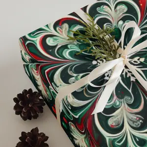 Snowflake Pour Paint | Wrapping paper sheets Snowflake Pour Paint | Wrapping paper sheets