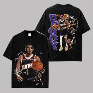 Vintage “Book” Shooting Guard Basketball Star Graphic Tee Premium Cotton Shirt, Elite Scorer Player T-Shirt, Phoenix Hoops Fanclub Streetwear Unisex Tee, Retro Hoops Aesthetic Shirt, Gift For Basketball Fans