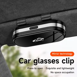 Sunglass Holder for Car Visor Clip, Car Accessories Visor Glasses Holder, Vehicle Visor Accessories Sunglass Holder, Car Sunglass Holder Suitable for Truck and Sedan to Place Sunglass