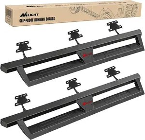 Nilight Running Boards - Crash Guard for 2019-2024 Ram 1500 Quad Cab/Extended Cab New Body Style, Dual-Stage Textured Black Powder Coated, Slip-Proof Side Step Nerf Bars, Auto Parts Accessories, Car Accessories for Car, Father's Day Gift