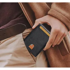 Men's Slim Leather Bifold Wallet RFID Blocking 11 Card Slots ID Window Cash Slot Minimalist Front Pocket Gift Box High-Quality Leather Compact Size
