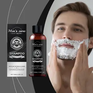 Gentleman's Beard Shampoo for Moisturizing and Refreshing, Soft Cleanser for Full Beard Care, Smooth and Hydrating Facial Hair Wash