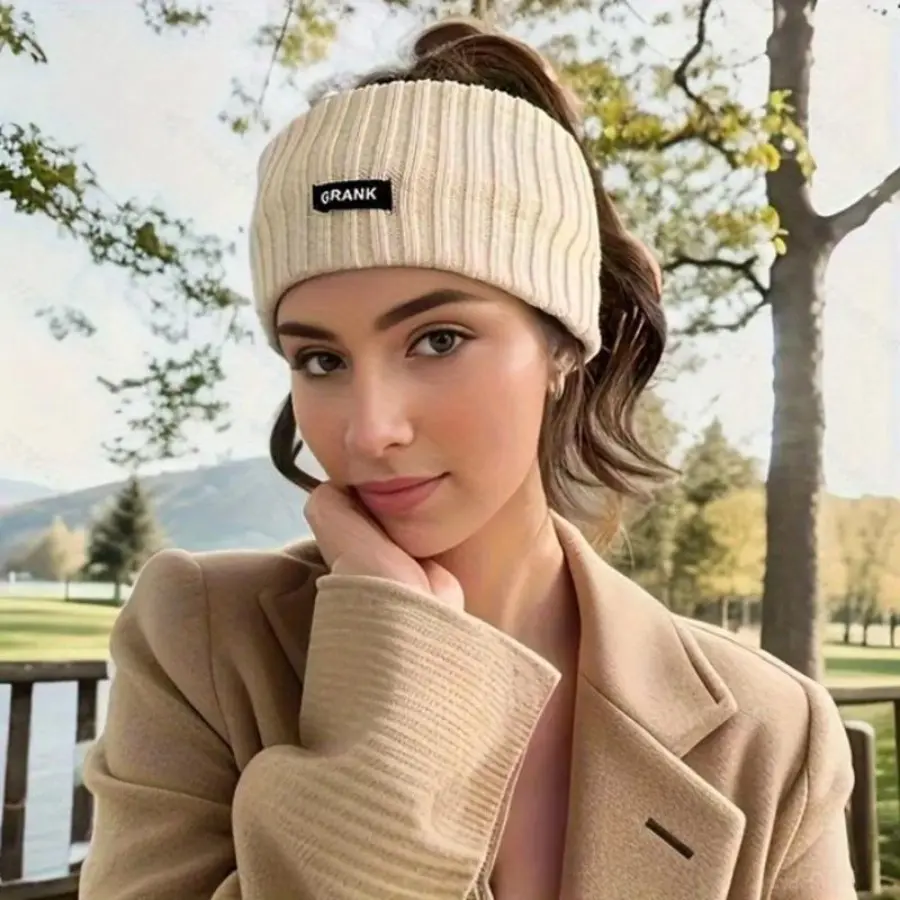 Women's Sports Headbands (4pcs) - Soft Stretchy Winter Ear Warmers, Comfort Fit Solid Color Hair Accessories for Cold Weather, Stylish Cozy Everyday Wear