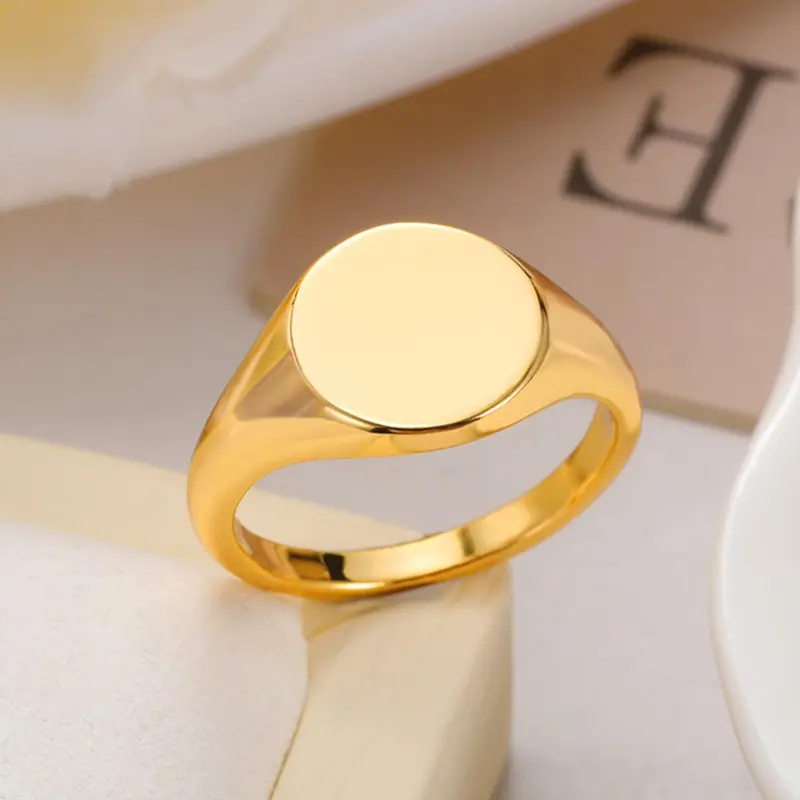 Men's Minimalist Geometric Design Copper Ring, Elegant Casual Ring, Fashion Accessories for Wedding & Birthday, All-match Jewelry, Geometric Rings