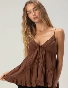FULL TILT Womens Babydoll Top