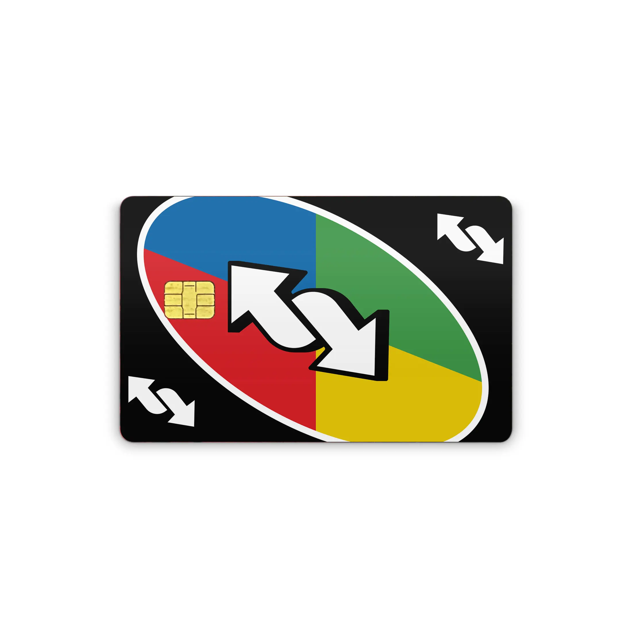 Credit Card Vinyl Skins UNO Decal With Easy Pull Tabs