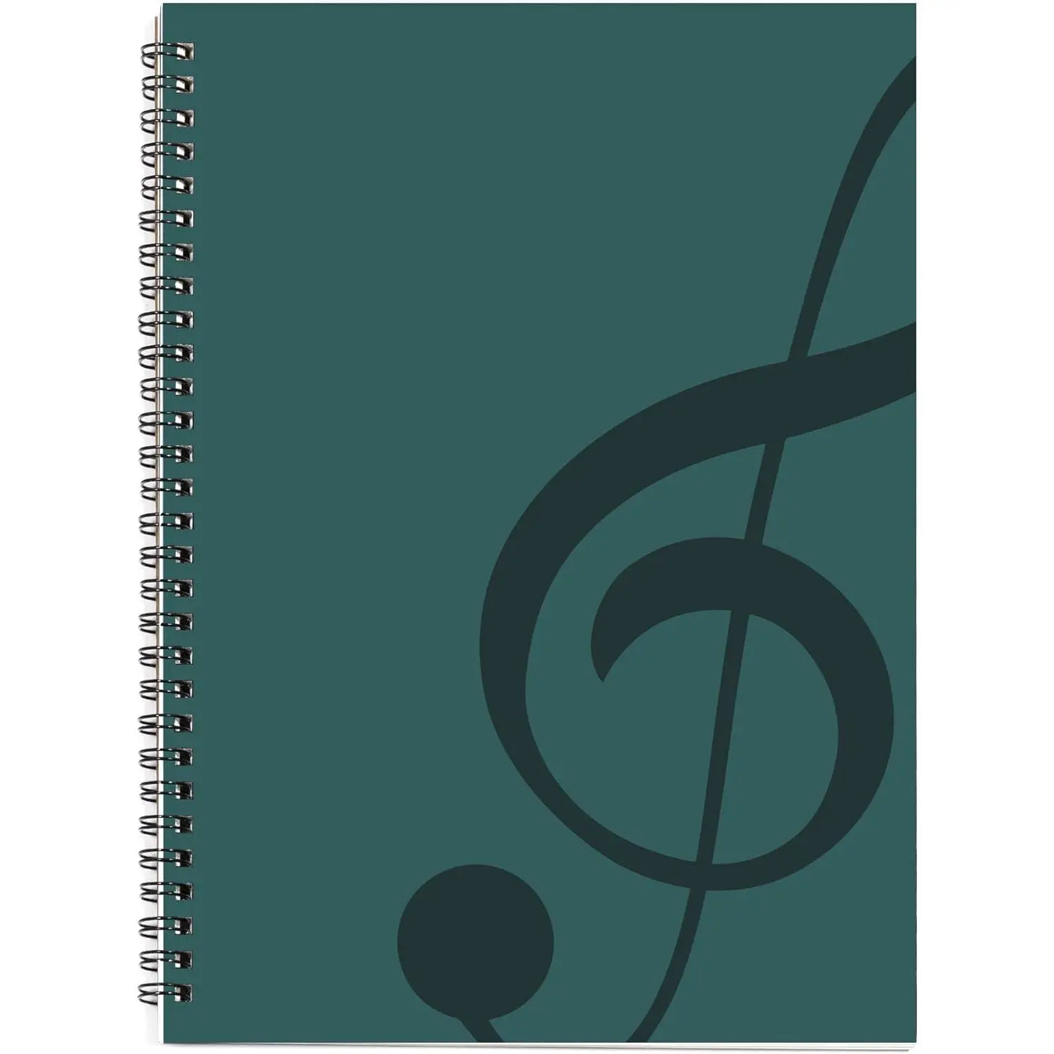 Blank Sheet Music Composition Manuscript Staff Paper Art Music Notebook Black 100 Pages 26x19cm (Water Blue/ Blue)