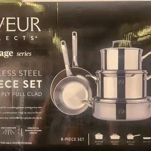 Saveur Selects Voyage Tri-Ply 8-pc. Cookware Set