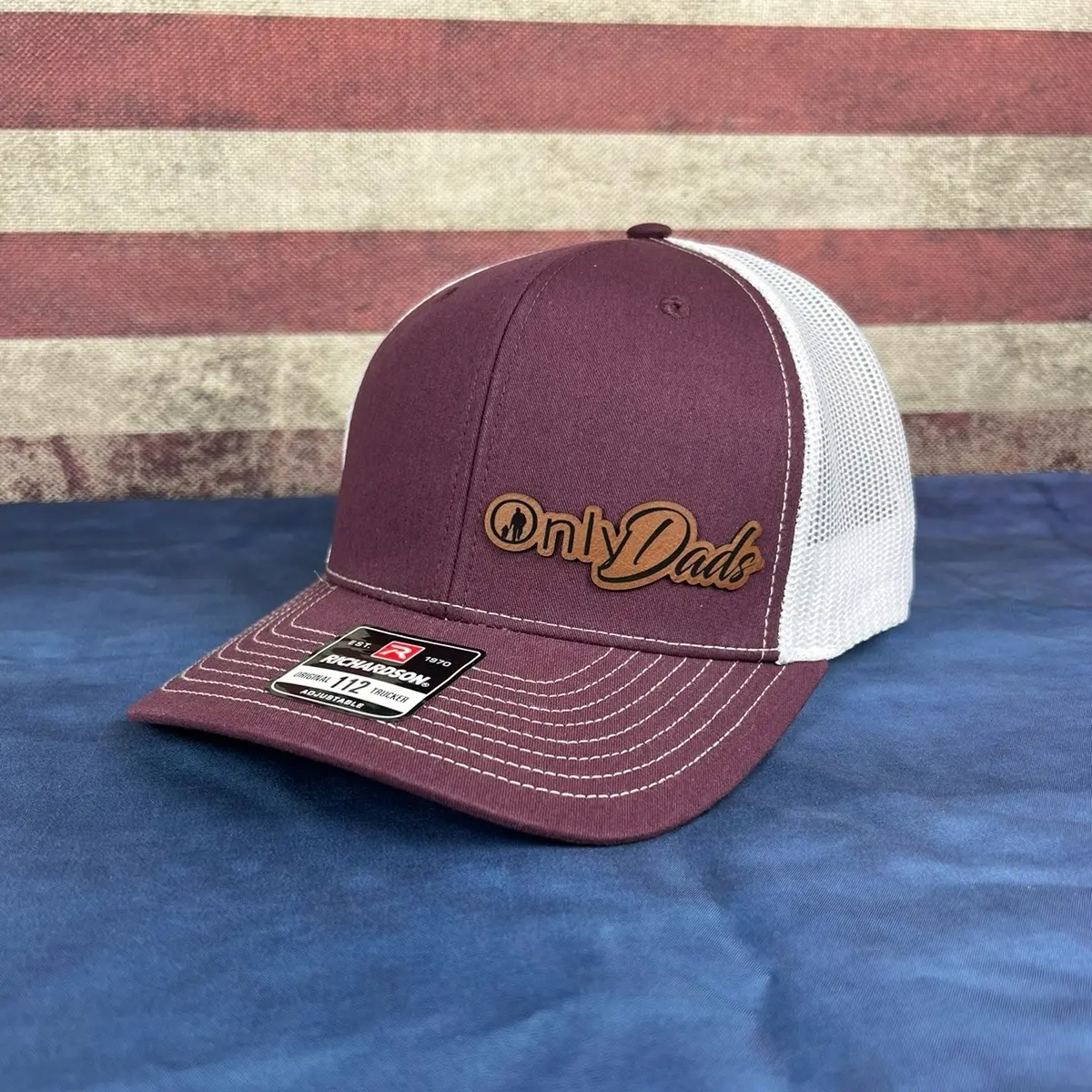 Maroon/White