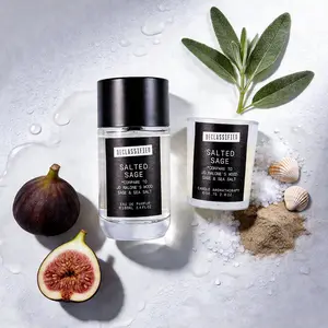 Declassified Salted Sage Eau de Parfum & Candle Set 100ml+56.7g Unisex Fig Tree Clary Sage Marine Note Amberwood Long-lasting