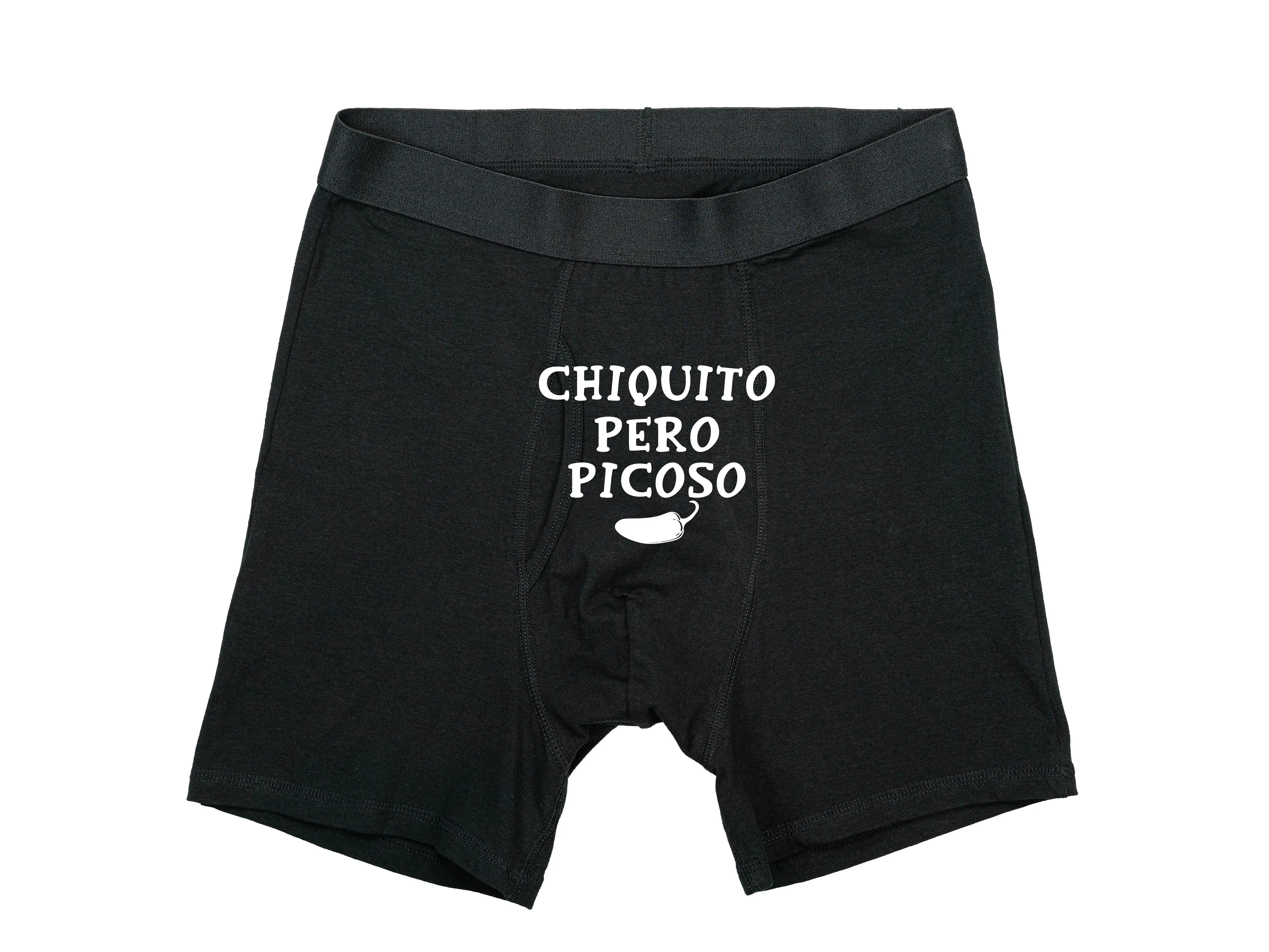Chiquito Pero Picoso Boxer, Gift For Mexican Husband,  Funny Spanish Boyfriend Brief, Small But Spicy Men Underwear, Anniversary Present Boxer