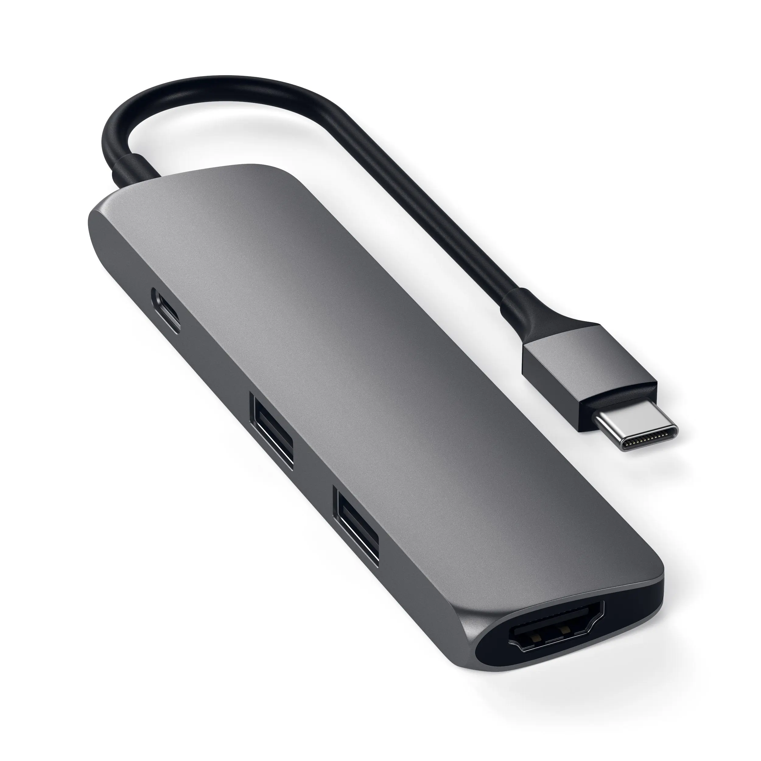 Satechi USB C Hub Multiport Adapter, USB C Docking Station with 4K HDMI, 60W USB C PD Charging, 2 USB-A, for MacBook Pro/Air M1 M2 M3, Dell, HP, Surface, Lenovo