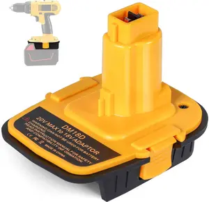 EID 18V to 20V Adapter for Dewalt 20V Battery Use for Dewalt Nicad NiMh Tool 18V, New Upgraded for DCA1820 Converter That Also for Milwaukee M18 Battery - DM18D