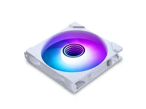 Phanteks M25-140 Gen2, 140mm ARGB High Performance Cooling Fans, Daisy-chain Unified Fan Frame, Infinity Mirror hub, single cable connection, White