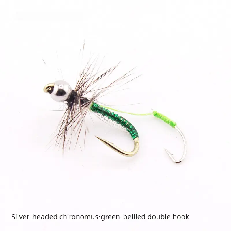 Silver headed Chironomid Green bellied [Double Hoo