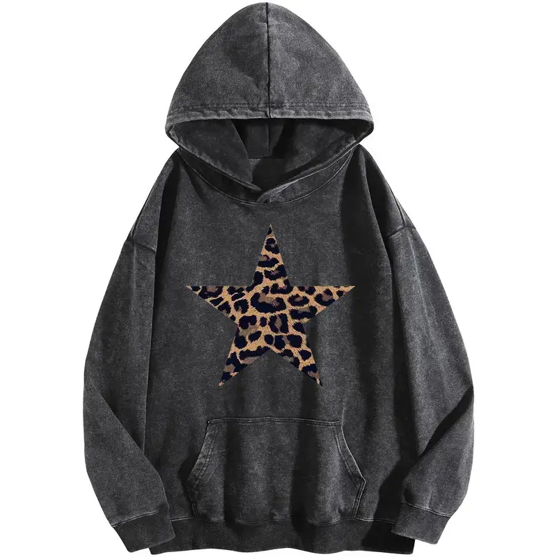 Unisex Star Washed Hoodie, Jesus Apparel, Oversized Menswear And Women Menswear Tops, Gym Pump Cover, Hip Hop Y2K Graphic Apparel, Gift For Him