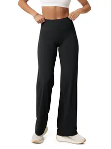 ODODOS Hidden Scrunch Butt Lifting Straight Leg Leggings for Women - No Front Seam High Waist Yoga Pants, 31" Inseam