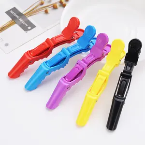 Professional Hair Sectioning Clips Set - Duckbill, Alligator & Long Jaw Styling Clips for Curling, Styling & Parting - Plastic Salon Hair Tools for Hairstylists & Home Use