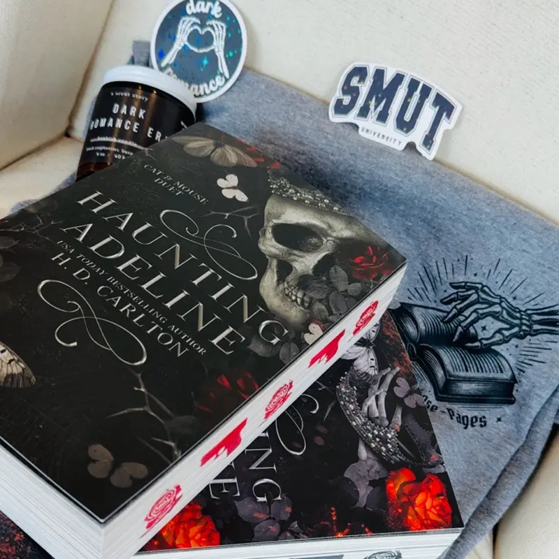 Haunting and Hunting Adeline with Painted Edges by H D Carlton - Dark Romance Edition SMUT University Theme