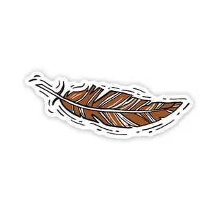 Feather Vinyl Sticker