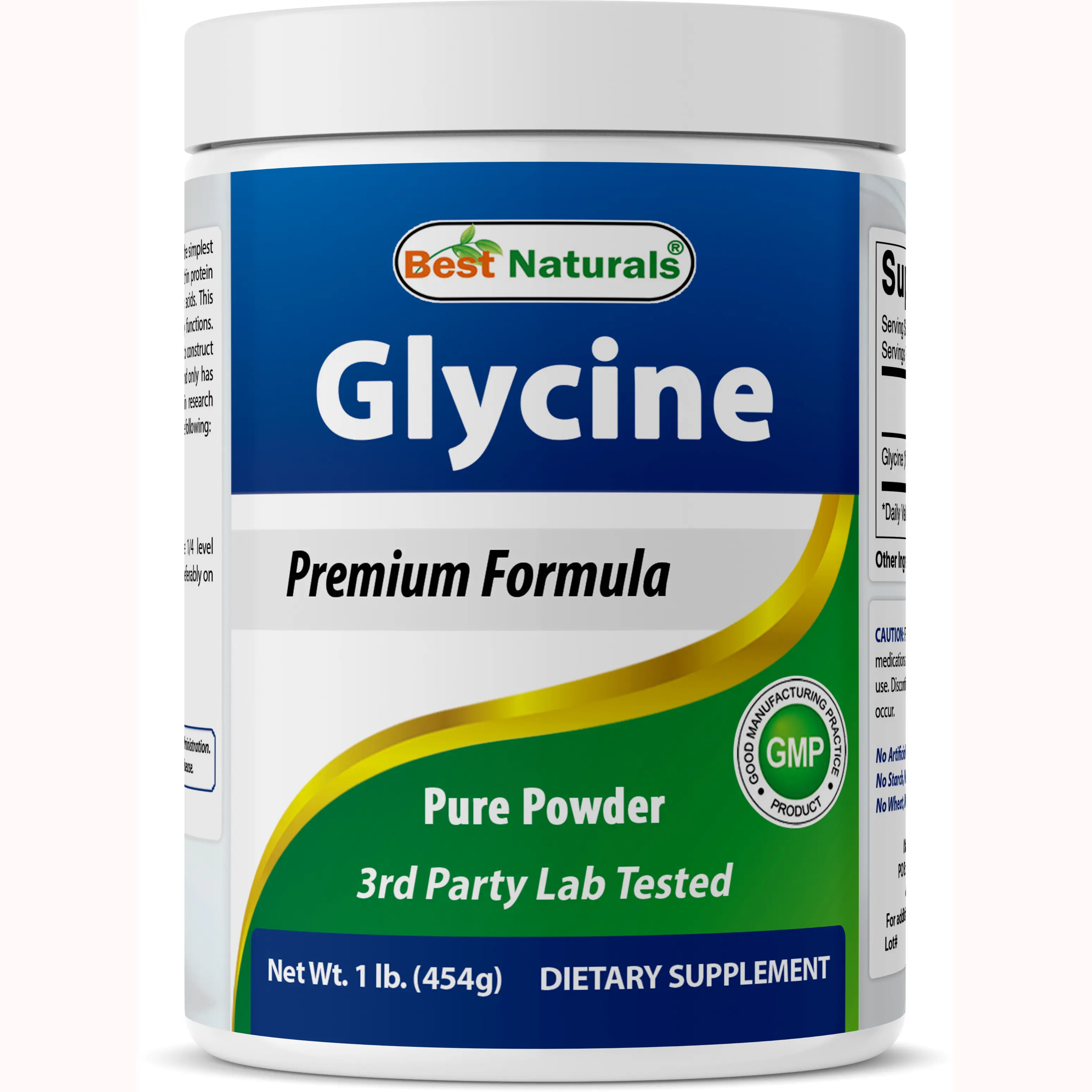 Best Naturals Glycine premium formula 1 Lb Pure Powder Healthcare Amino Best Naturals Glycine premium formula 1 Lb Pure Powder Healthcare Amino