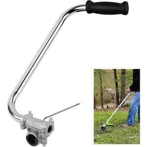 Ergonomic Aluminum Weed Eater Handle with Bracket Clamp, Trimmer Grip Attachment for Lawn Care, Landscaping, and Yard Trimming