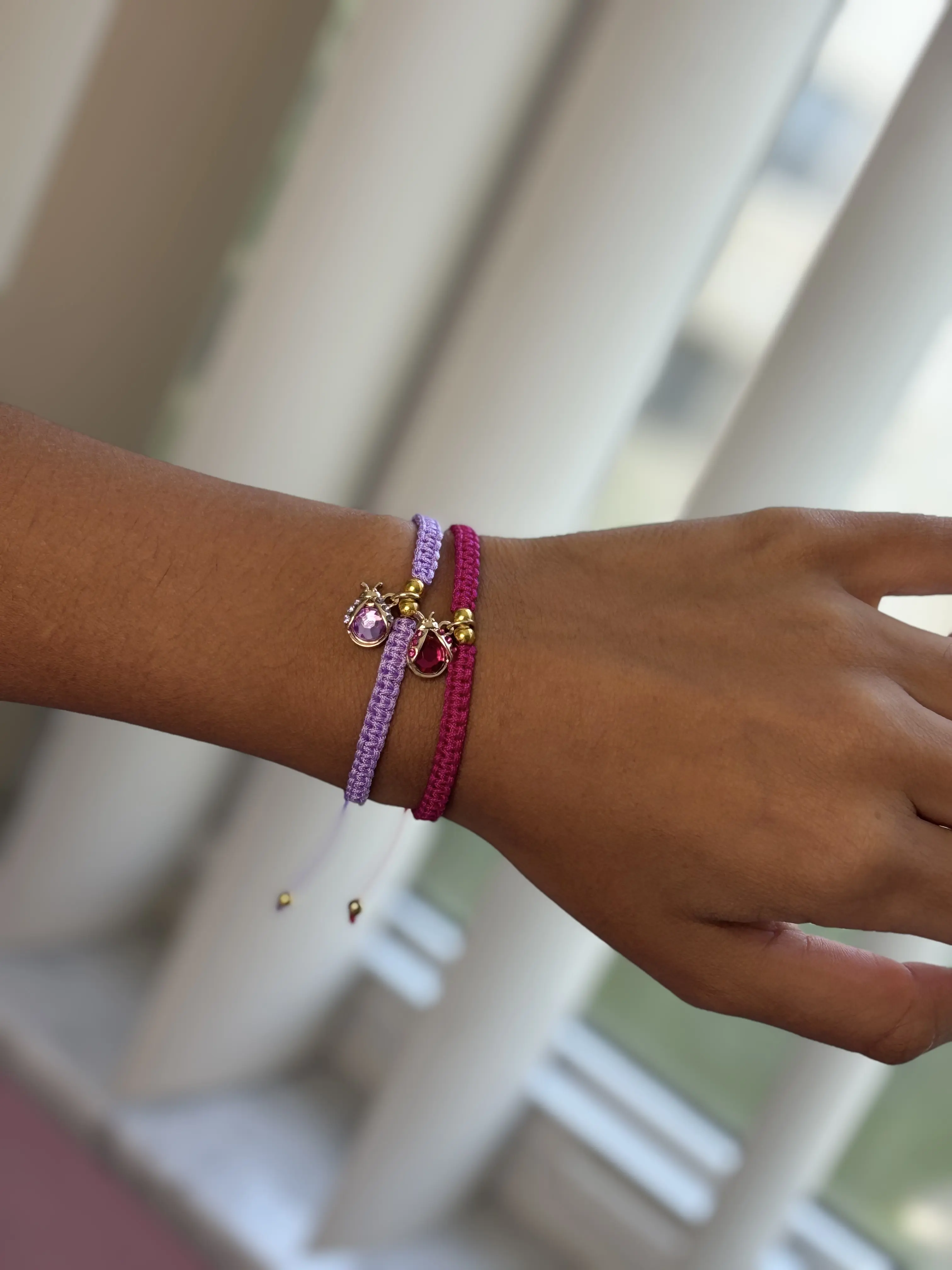 Colorful Lady Bug Knot Bracelets - In 6 Colors!!! Limited Edition!