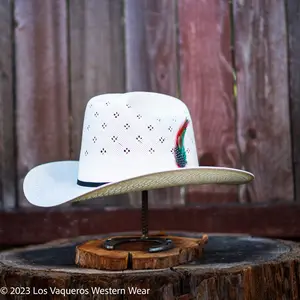 Laredo Straw Hat Tall Crown Estilo Sinaloa Conley Blanco
