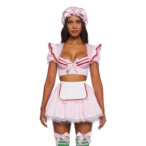 Strawberry Confection Girl Costume