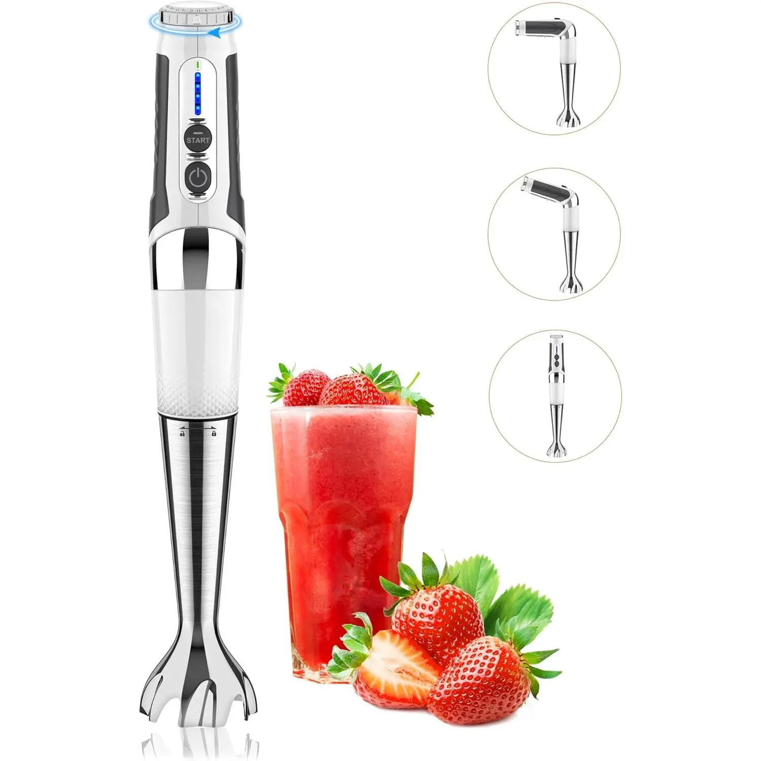 Handheld Immersion Blender — Electric Kitchen Stick Blender for Smoothies, Soups & Baby Food