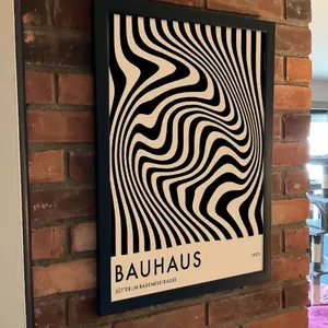Mid Century Modern Bauhaus Wall Art Poster, Bauhaus Vintage Poster
