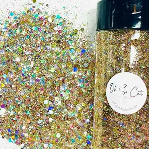 Party Vibes - Bubble Gitter by Oh So Cute - Multicolor Glitter for Festive Decorations and Events
