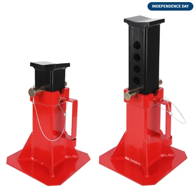 Heavy-Duty Pipe Jack Stand, 11 -18 Inch Adjustable Folding Pipe Stand, Ideal for Welding, Automotive, and Construction Projects - 12T