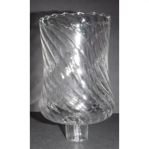 Glass Swirl Votive Candle Holder | 4"H | 2-1/4" Well | SKU 32185